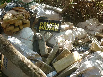 PM de Nova Alvorada do Sul apreende 476 Kg de maconha