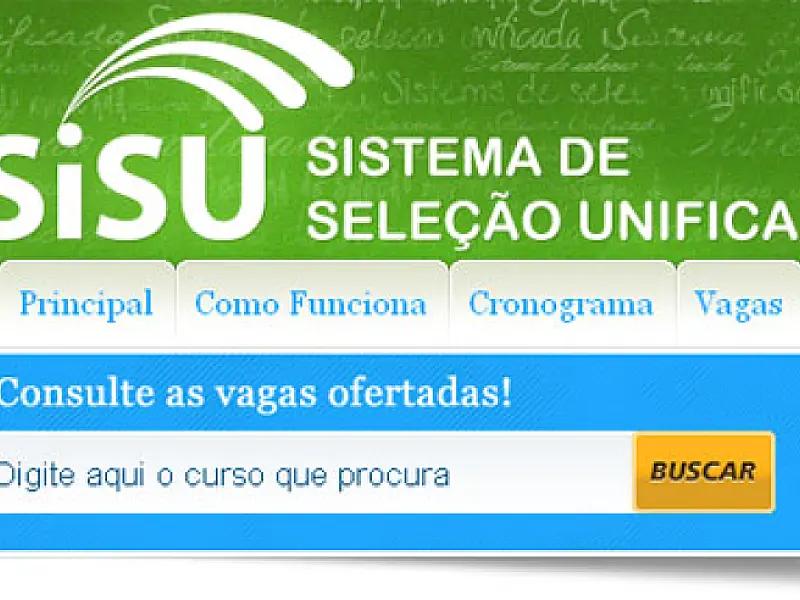 Inscrições para o Sisu seguem até domingo