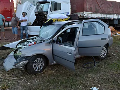 Motorista fica gravemente ferido em acidente na BR 163, em Pedro Gomes