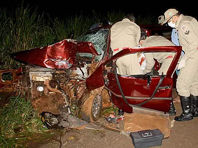Quatro pessoas ficam feridas em grave acidente na MS-147