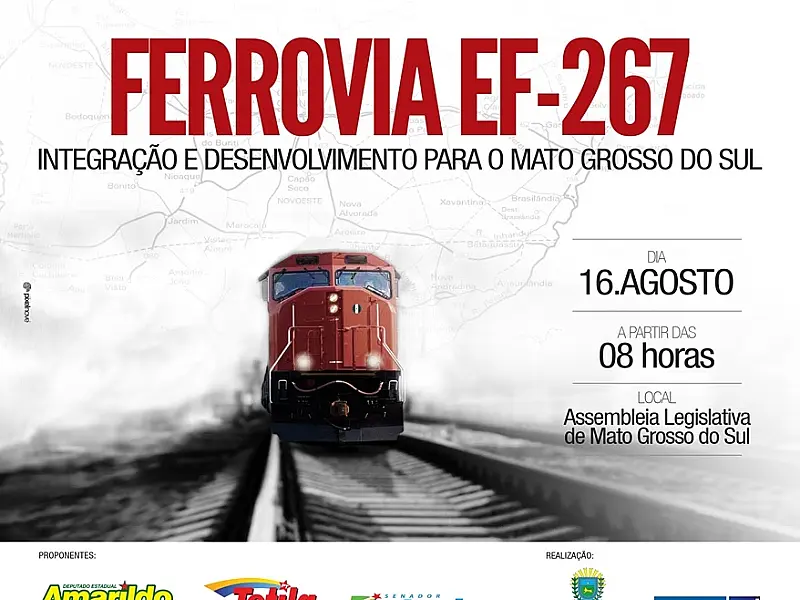 Audiência pública discute ampliação de ferrovia em Mato Grosso do Sul