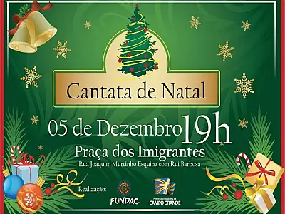 Cantata de Natal acontece 6ª feira na Praça dos Imigrantes