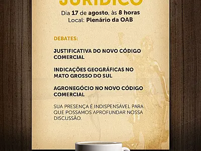 Reforma do Código Comercial será debatido na OAB/MS