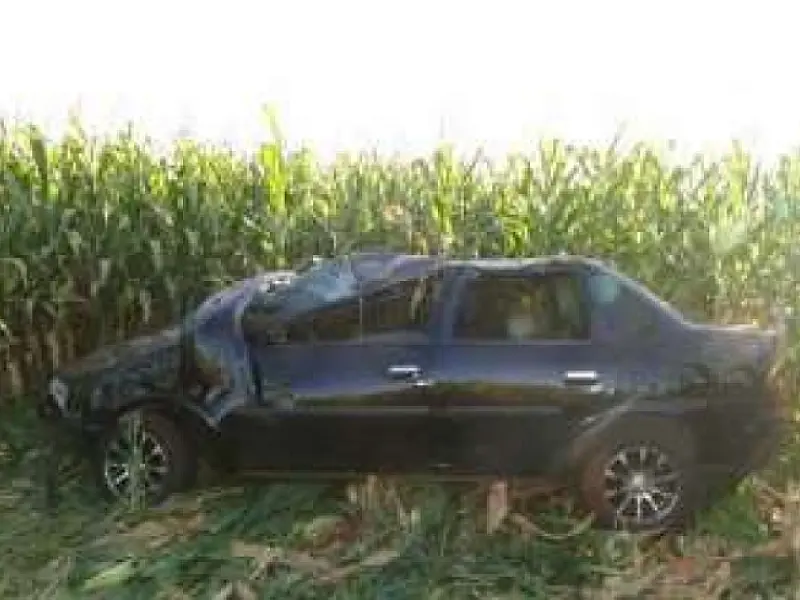 Veículo sai da pista e capota entre Itaporã e Maracaju