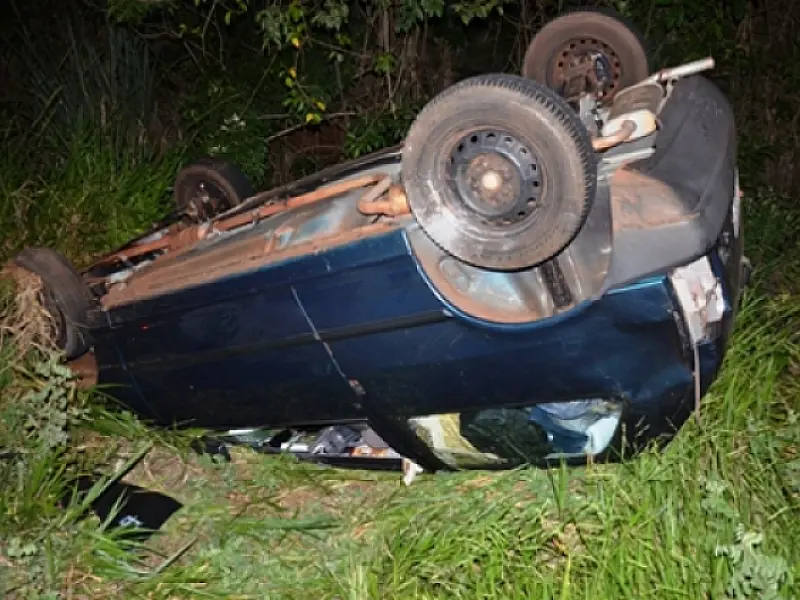 Homem perde o controle do veículo e capota carro na MS-276