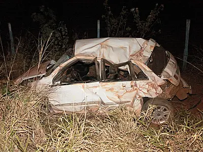Três jovens de MT sofrem acidente em Pedro Gomes e um deles morre
