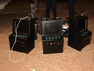 Sete máquinas de jogo de azar são apreendidas na cidade de Três Lagoas pela PM