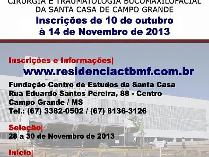 Santa Casa abre inscrições para residência médica