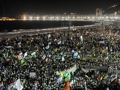Festa da Acolhida da JMJ reuniu cerca de 1 milhão de fiéis