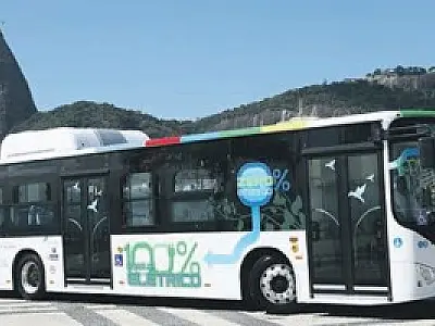 Ônibus 100% elétrico começa rodar nesta segunda-feira