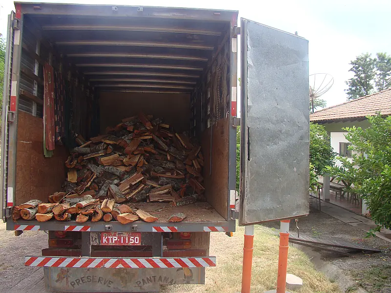 PMA apreende lenha sem autorização ambiental