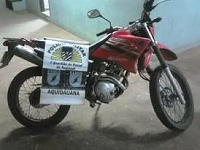 Moto furtada em Aquidauana é recuperada e autor preso