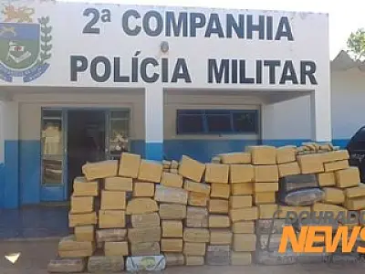 PM de Iguatemi apreendeu quase duas toneladas de maconha