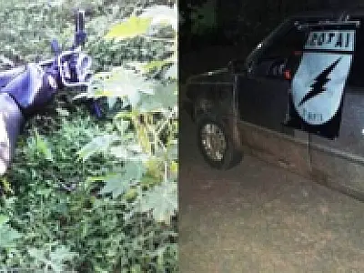 Carro e moto furtados são recuperados e infratores detidos