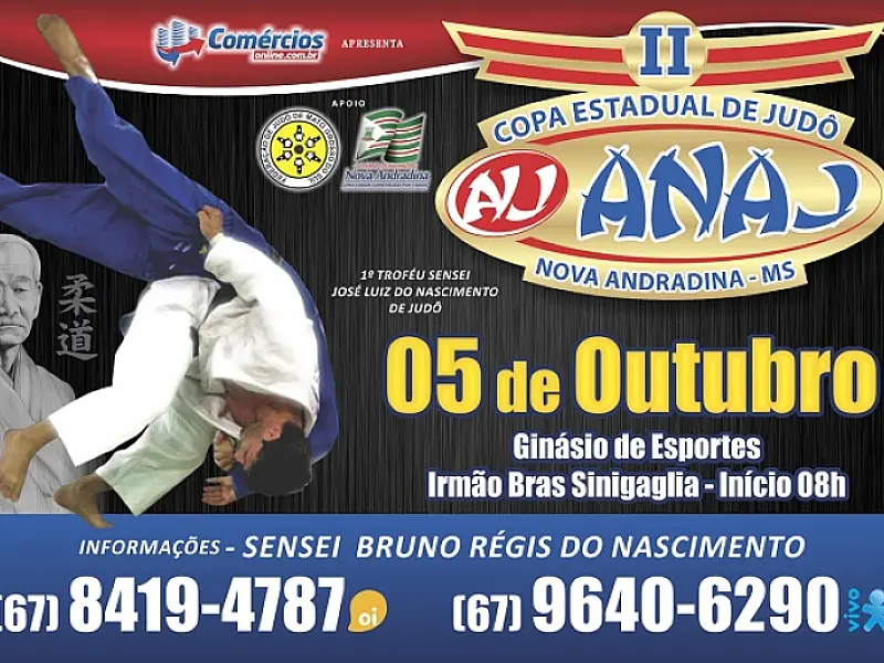 Nova Andradina sediará Campeonato Estadual de Judô