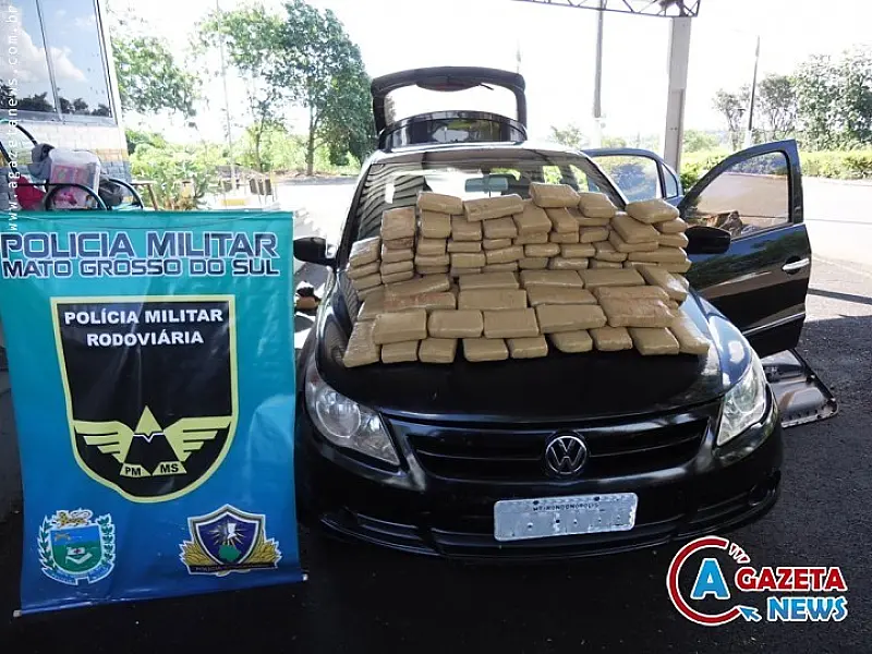 Baiano é preso com 70,8 quilos de maconha em Amambai
