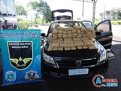 Baiano é preso com 70,8 quilos de maconha em Amambai