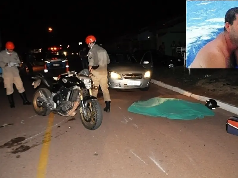 Empresário morre em colisão entre carro e moto em Coxim