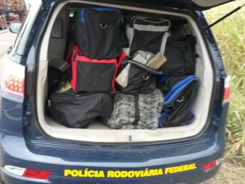 PRF encontra mais de 300 tabletes de drogas na BR-267