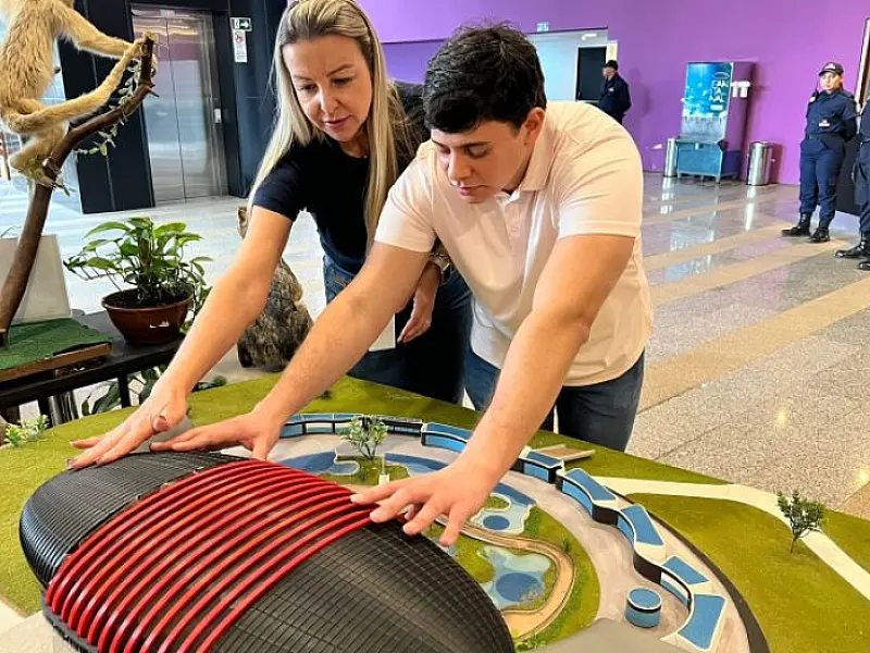 Senai MS imprime maquete 3D do Bioparque Pantanal para experiência tátil com deficientes visuais
