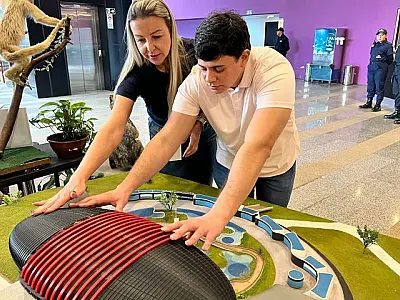 Senai MS imprime maquete 3D do Bioparque Pantanal para experiência tátil com deficientes visuais