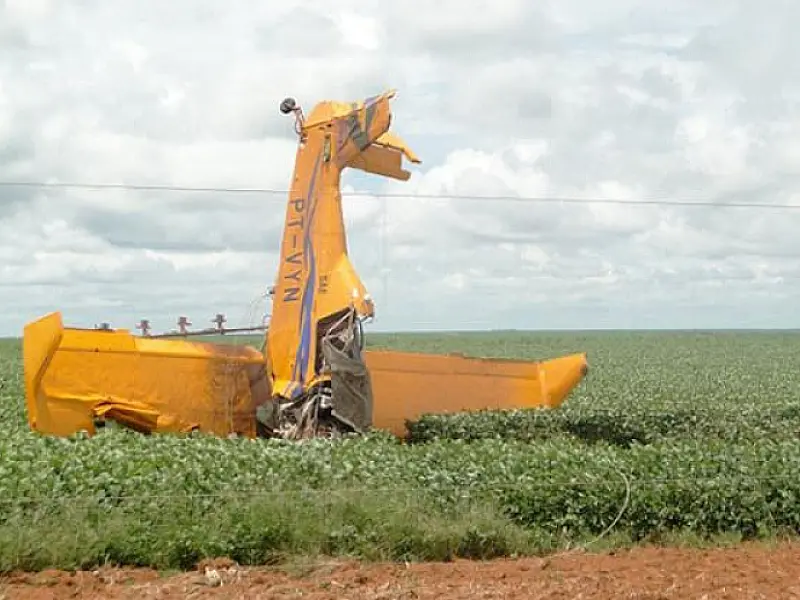 Avião agrícola cai no MT e piloto morre