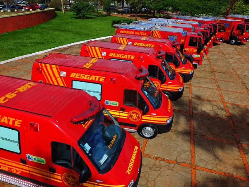 Governo reforça estrutura operacional dos Bombeiros na Capital e interior com entrega de 21 novas viaturas