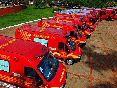 Governo reforça estrutura operacional dos Bombeiros na Capital e interior com entrega de 21 novas viaturas