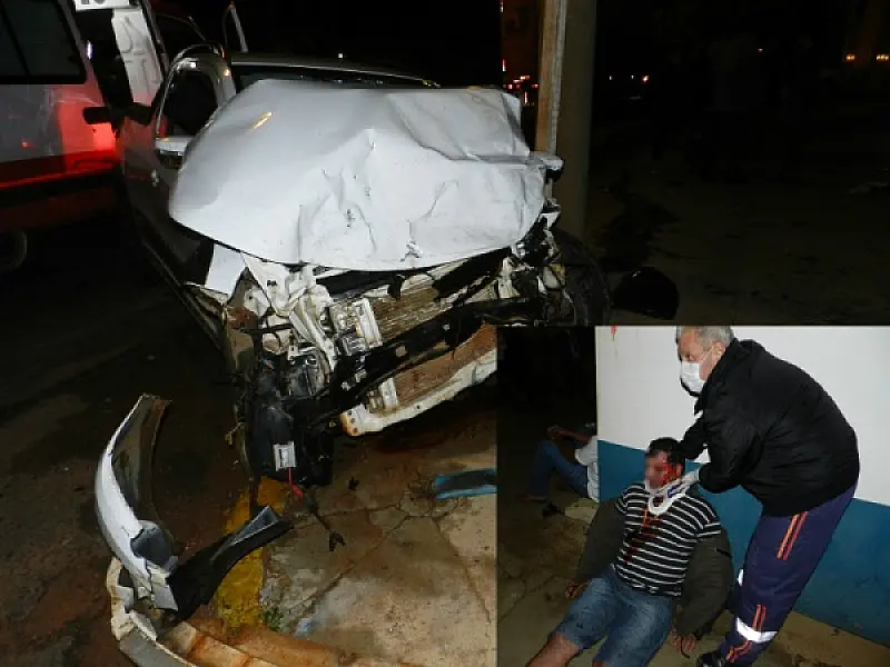 Saveiro bate em carreta e deixa dois feridos na BR- 262