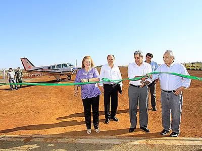 Governador inaugura Aeródromo Municipal em Fátima do Sul