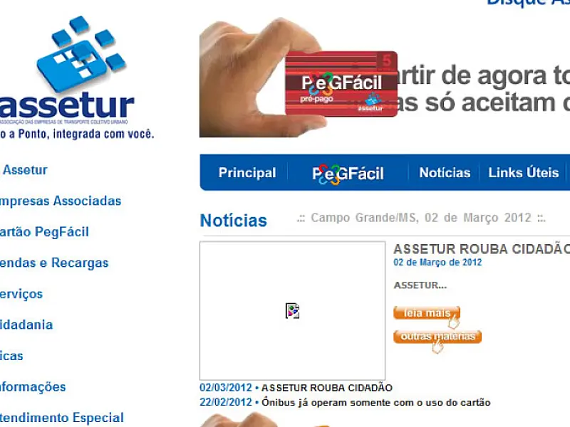 Com mensagem ofensiva, site da Assetur é invadido
