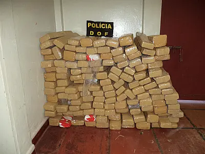 DOF apreende mais de 160 kg de maconha abandonada