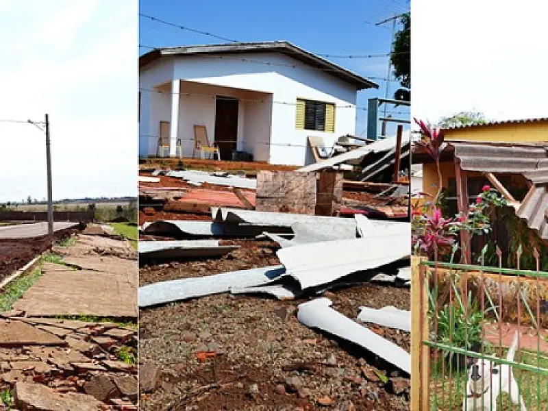 Vendaval causa prejuízos em Sidrolândia