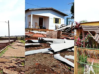 Vendaval causa prejuízos em Sidrolândia