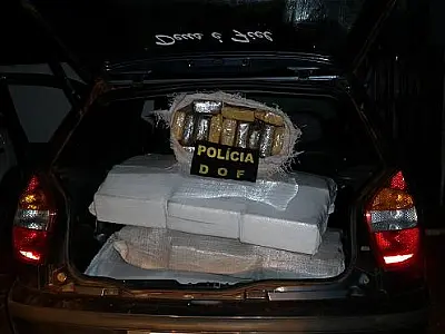Após fuga, motorista de 19 anos é preso com 157 quilos de maconha na MS-289