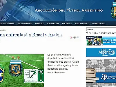 Argentinos confirmam amistoso com Brasil