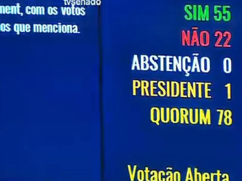 Por 55 a 22 votos, Senado abre processo de impeachment e afasta Dilma