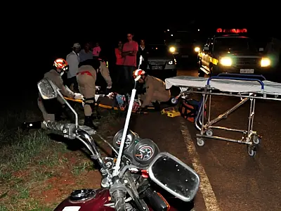 Motociclista fica ferido após colidir em tamanduá na MS-473