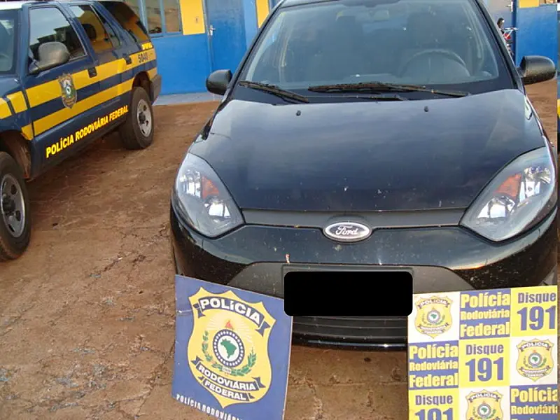 PRF apreende em Ponta Porã carro roubado em SP