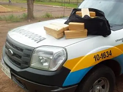 Policia Militar Rodoviária apreende carro com maconha na MS 270