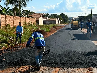 Pavimentação avança em Rio Verde,