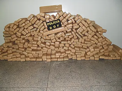 DOF apreende 366 quilos de maconha em veículo