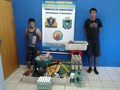 PM prende dupla por furto em restaurante no Coronel Antonino