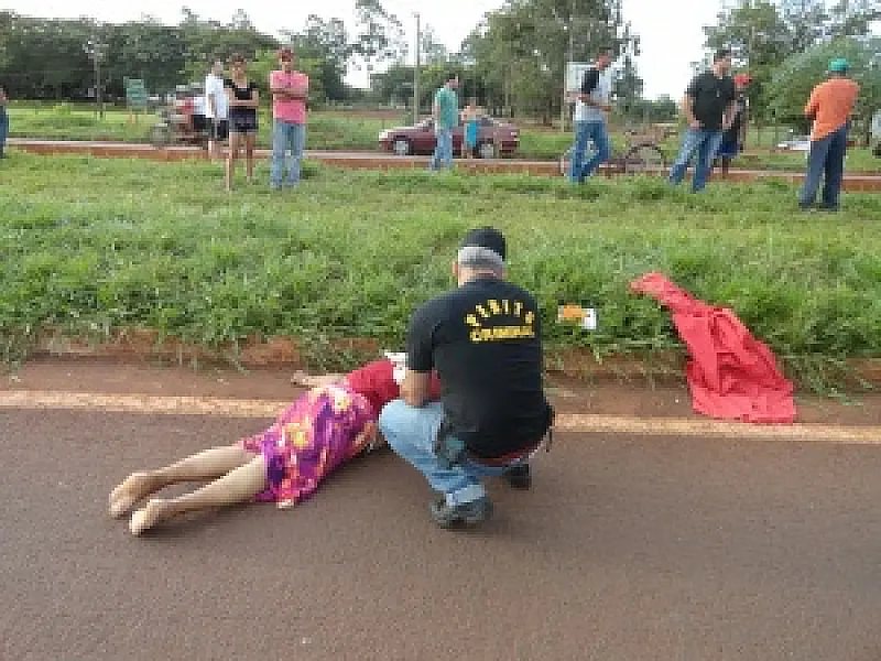 Mulher morre atropelada em Dourados