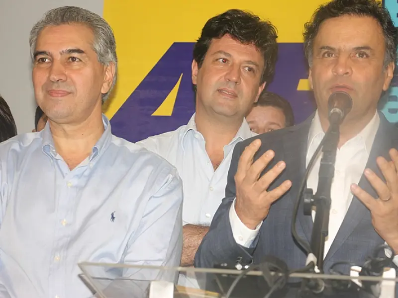 Aécio Neves lança pré-candidatura de Azambuja e destaca apoio do DEM e PSD