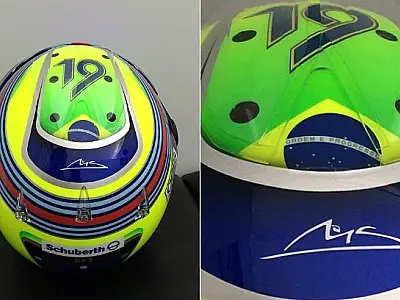 Felipe Massa faz homenagem a Schumacher no capacete