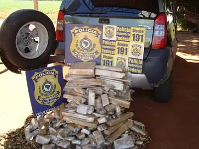 Casal é preso com 72,7 kg de maconha em Ponta Porã