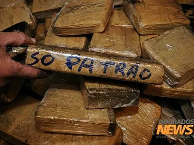 DOF apreende maconha com 'recado’ na rodovia MS-156