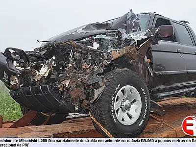 Nevoeiro causa acidente na BR-060; ninguém se feriu