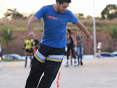 Capital recebe Rodrigo Morgado: a fera dos patins